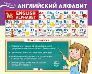 English Alphabet. Плакат-полоска (1000 х 330 мм)