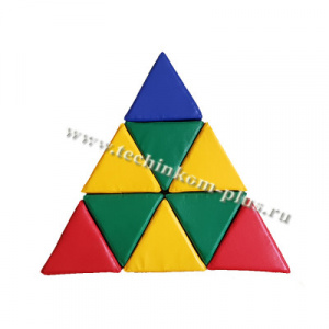 Головоломка Треугольник (20*20 см.) 9 шт. мягкий модуль 