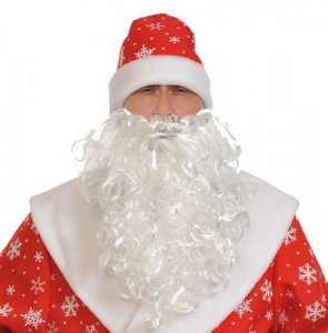 Борода Дед Мороз 30 см. арт.6014