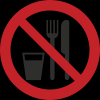 Знак P30 Запрещается принимать пищу