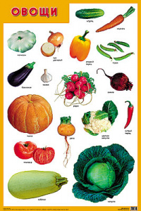 Овощи. Плакат Мозаика