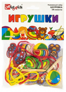 Шнуровка 16 эл. Игрушки. РДИ Д006а Анданте