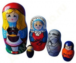 Матрешка Красная шапочка