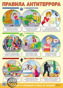 Правила Антитеррора. Плакат А2 Сфера