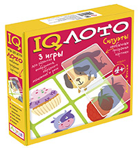 Пластиковое лото. Силуэты (4+) Айрис