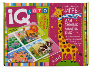 Кто где прячется? Найди животное. Пластиковое лото для малышей . Айрис