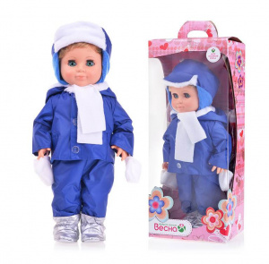 Кукла Мальчик 2 с набором сезонной одежды 43 см. арт.В3147 Весна