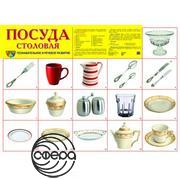 Посуда столовая. Плакат А2 Сфера