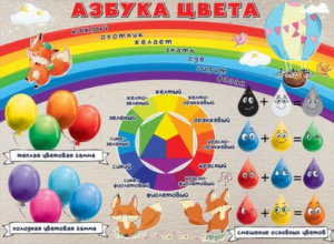 0801080 Азбука цвета. Плакат А2