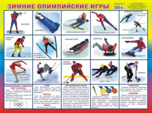 Зимние Олимпийские игры. Плакат А2 Леда