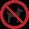 Знак P14 Запрещается вход (проход) с животными 