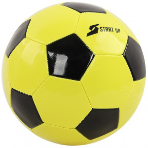 Мяч футбольный для отдыха Start Up E5122 черный/белый р.5