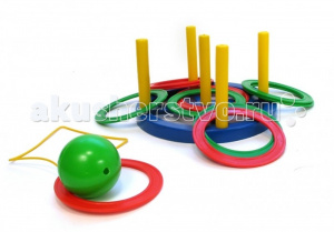 Кольцеброс+поймай шарик. Игра 2 в 1. арт.40010 Пластмастер