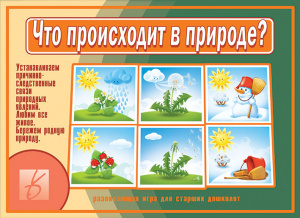 Что происходит в природе - игра. Бурдина