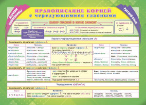 Правописание корней с чередующимися гласными: Формат А4. КПЛ-344