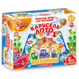 Карусель-лото Веселые машинки. 52083 Смарт