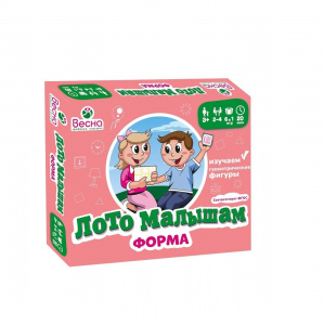Лото малышам. Форма - игра 3+. Радуга С-1069